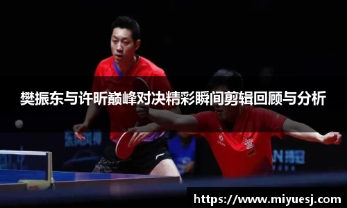 樊振东与许昕巅峰对决精彩瞬间剪辑回顾与分析